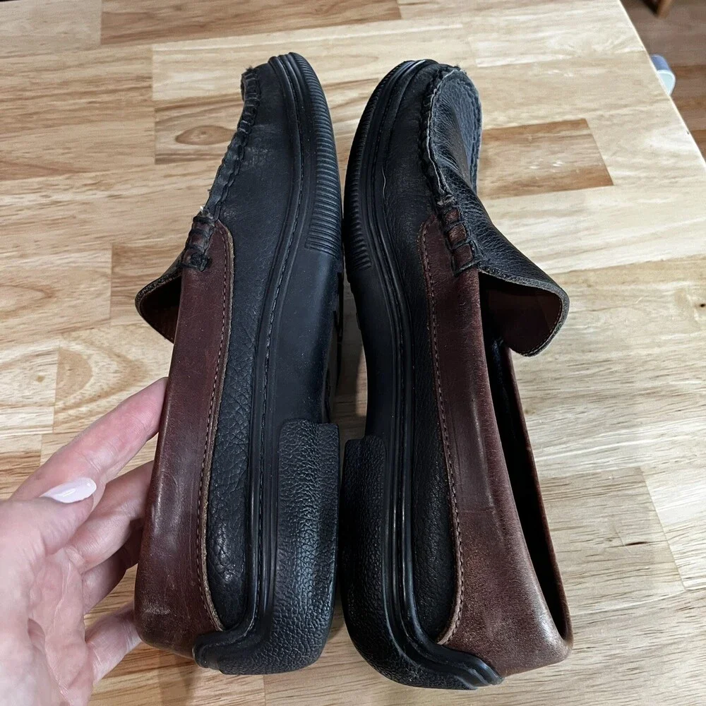 Allen Edmonds Mens Westland Black Brown Leather Loafer 8.5 Casual Classic‎